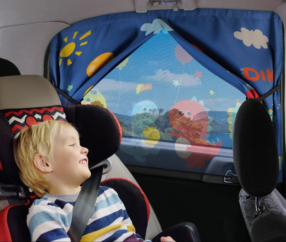 Generic 2 pièces couverture Rideaux de fenêtre de voiture pour bébé et Generic 2 pièces couverture Rideaux de fenêtre de voiture pour bébé et