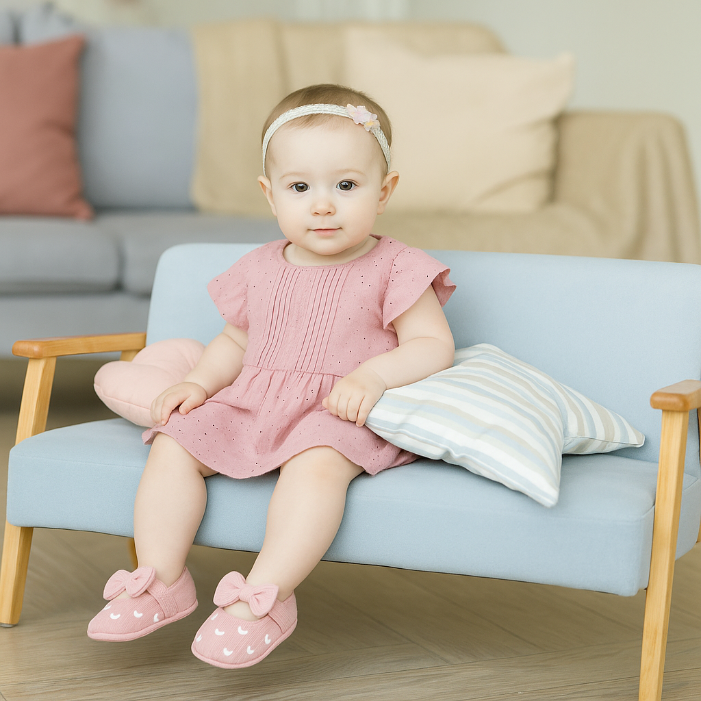 Chaussure bebe fille en coton | SweetSocks