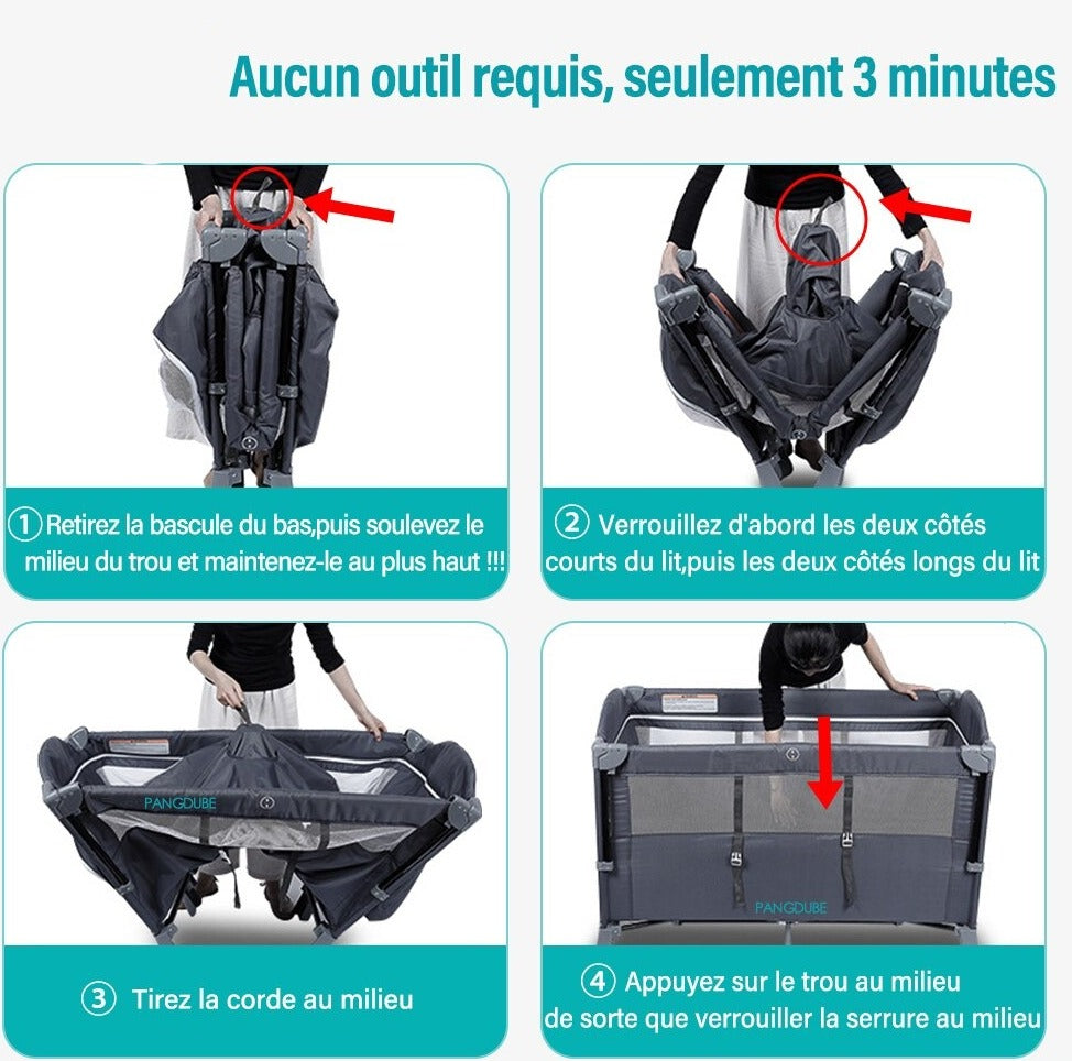 Berceau Lit Cododo pour Bébé - Mon Adorable Bébé