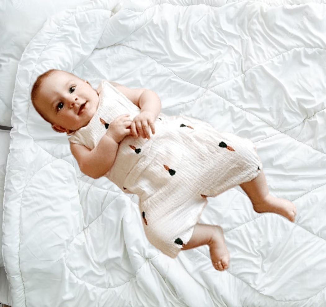 Barboteuse Bébé Sans Manches à Motifs Adorables - Mon Adorable Bébé