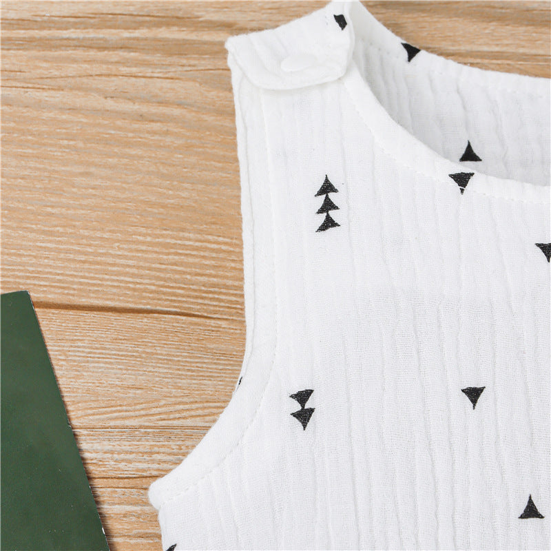 Barboteuse Bébé Sans Manches à Motifs Adorables - Mon Adorable Bébé