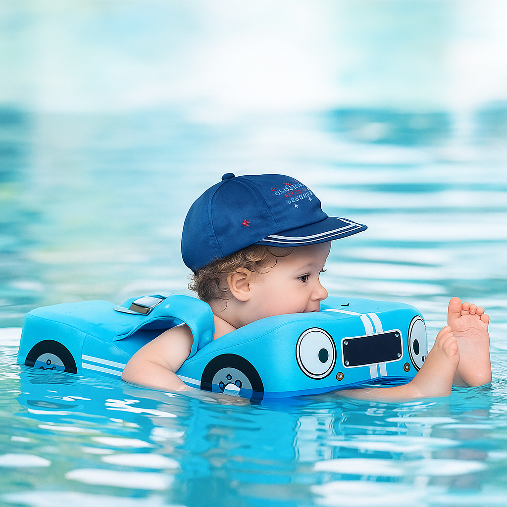 Bouee pour bebe en forme de voiture | FloatFleet