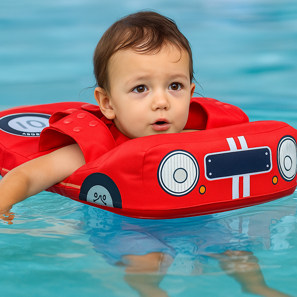 Bouee pour bebe en forme de voiture | FloatFleet