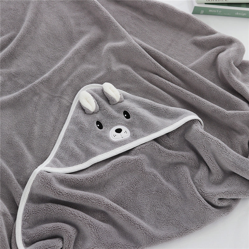 Cape de Bain Bébé à Motif d'animaux - Mon Adorable Bébé