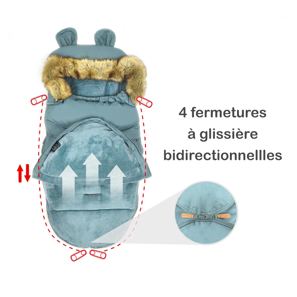 Chancelière en Doudoune pour Bébé - Mon Adorable Bébé
