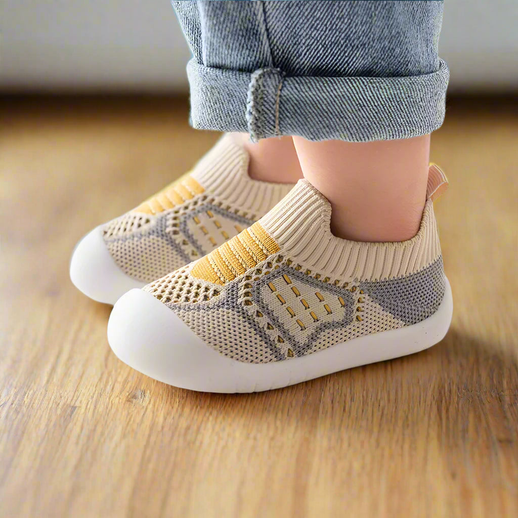 Chaussures Souples Respirantes pour Bébé beige