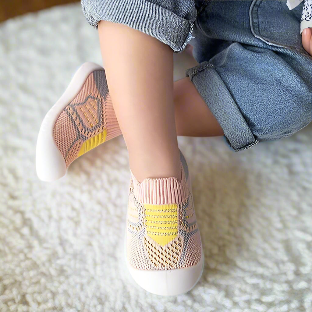 Chaussures Souples Respirantes pour Bébé rose