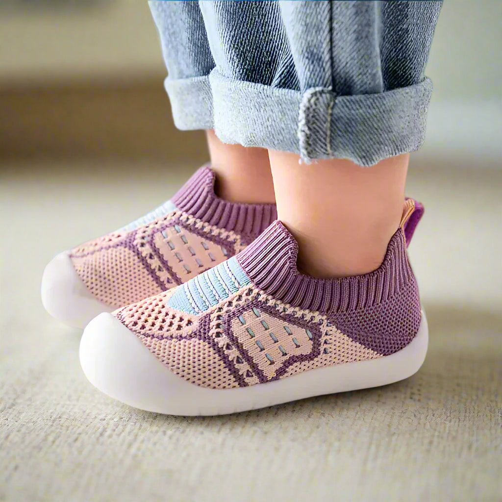 Chaussures Souples Respirantes pour Bébé violet