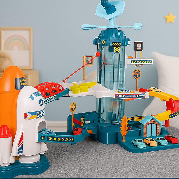 Circuit voiture electrique sur rail avec navette spatiale éducative | SpaceDrive