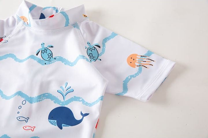 Combinaison Anti Uv Bébé pour Garçon et Fille à Motif d'Animaux - Mon Adorable Bébé