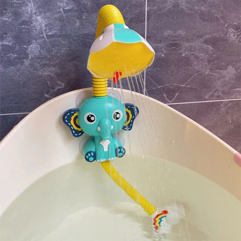 Douchette de Bain pour Bébé à Motifs d'Animaux Elephant bleu - Mon Adorable Bébé