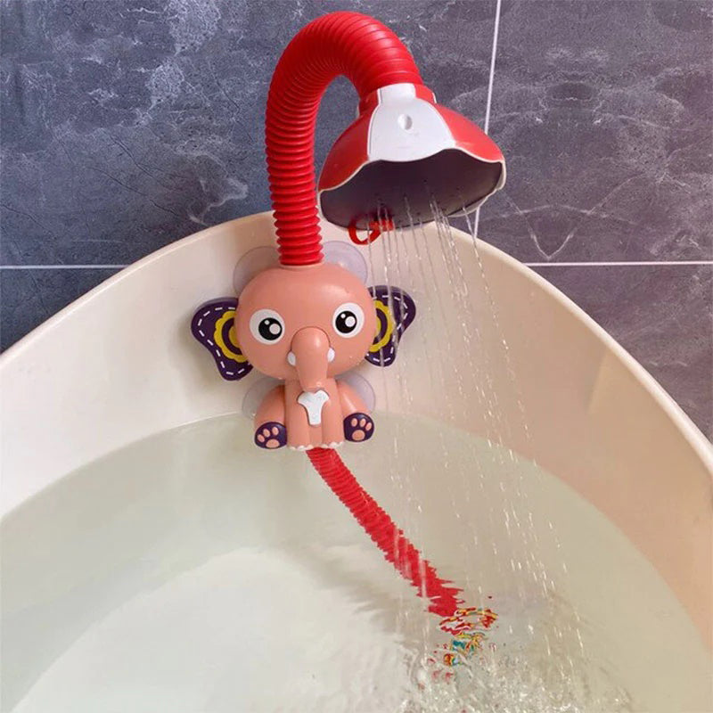 Douchette de Bain pour Bébé à Motifs d'Animaux Elephant rose - Mon Adorable Bébé