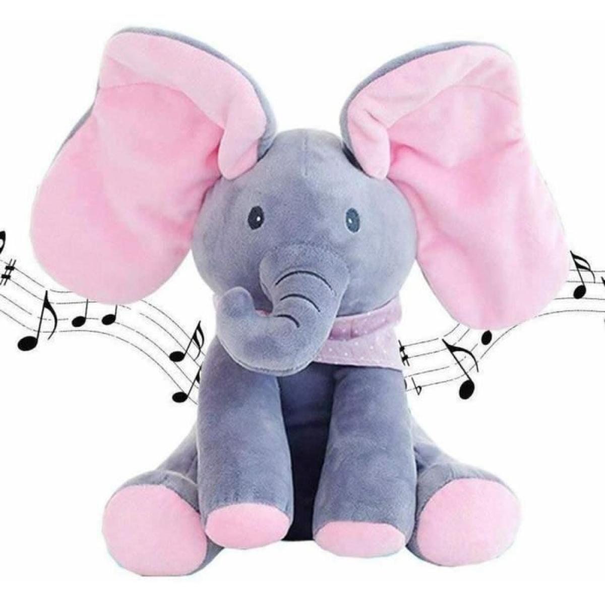Éléphant Cache-Cache Musical aux Oreilles Magiques - Mon Adorable Bébé