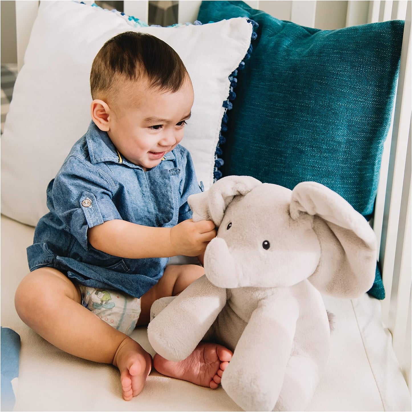 Éléphant Cache-Cache Musical aux Oreilles Magiques - Mon Adorable Bébé