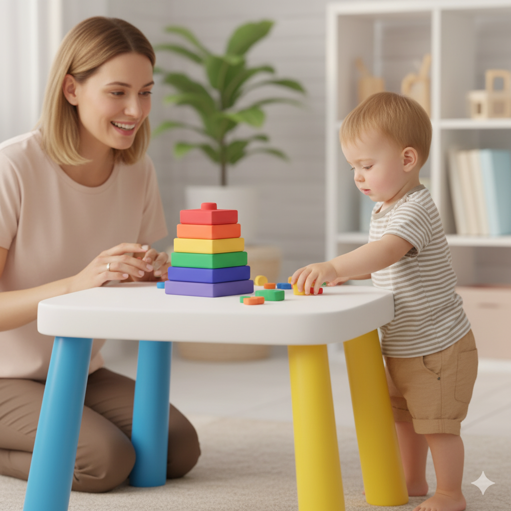 Jeu de construction d'anneaux en silicone | TeetheStack