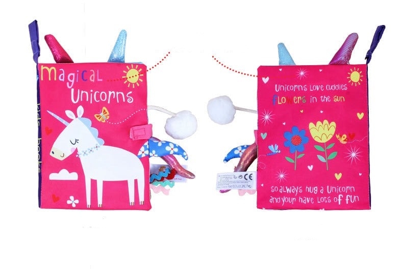 Livre en tissu d'apprentissage de l'anglais pour bébé