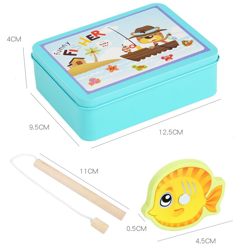 Jouets de Pêche aux poissons magnétiques Montessori - Mon Adorable Bébé