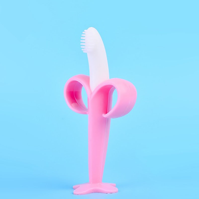 Anneau de Dentition en forme de Banane Rose - Mon Adorable Bebe