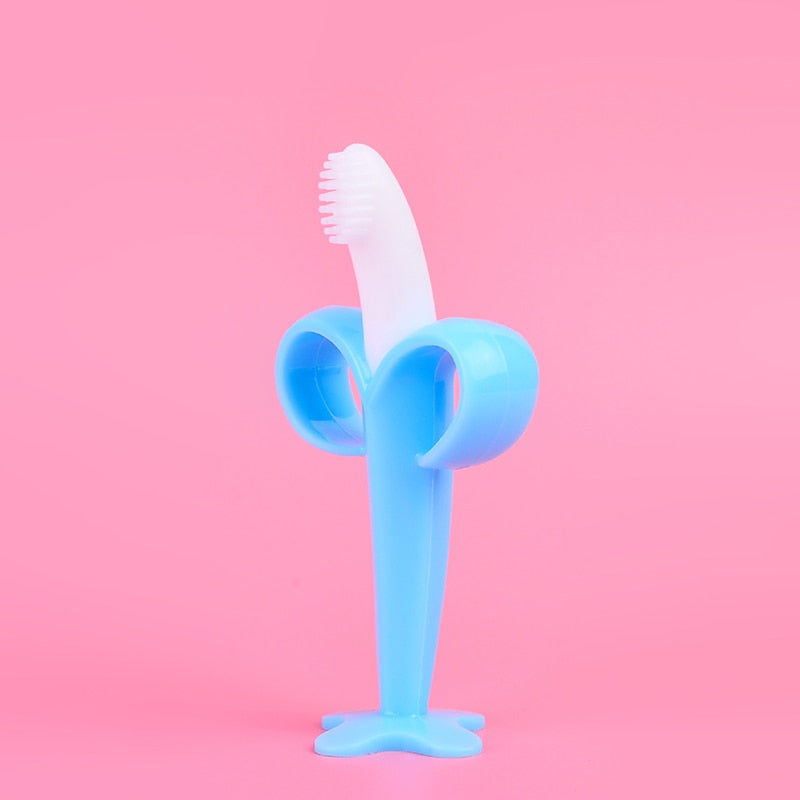 Anneau de Dentition en forme de Banane Bleu - Mon Adorable Bebe