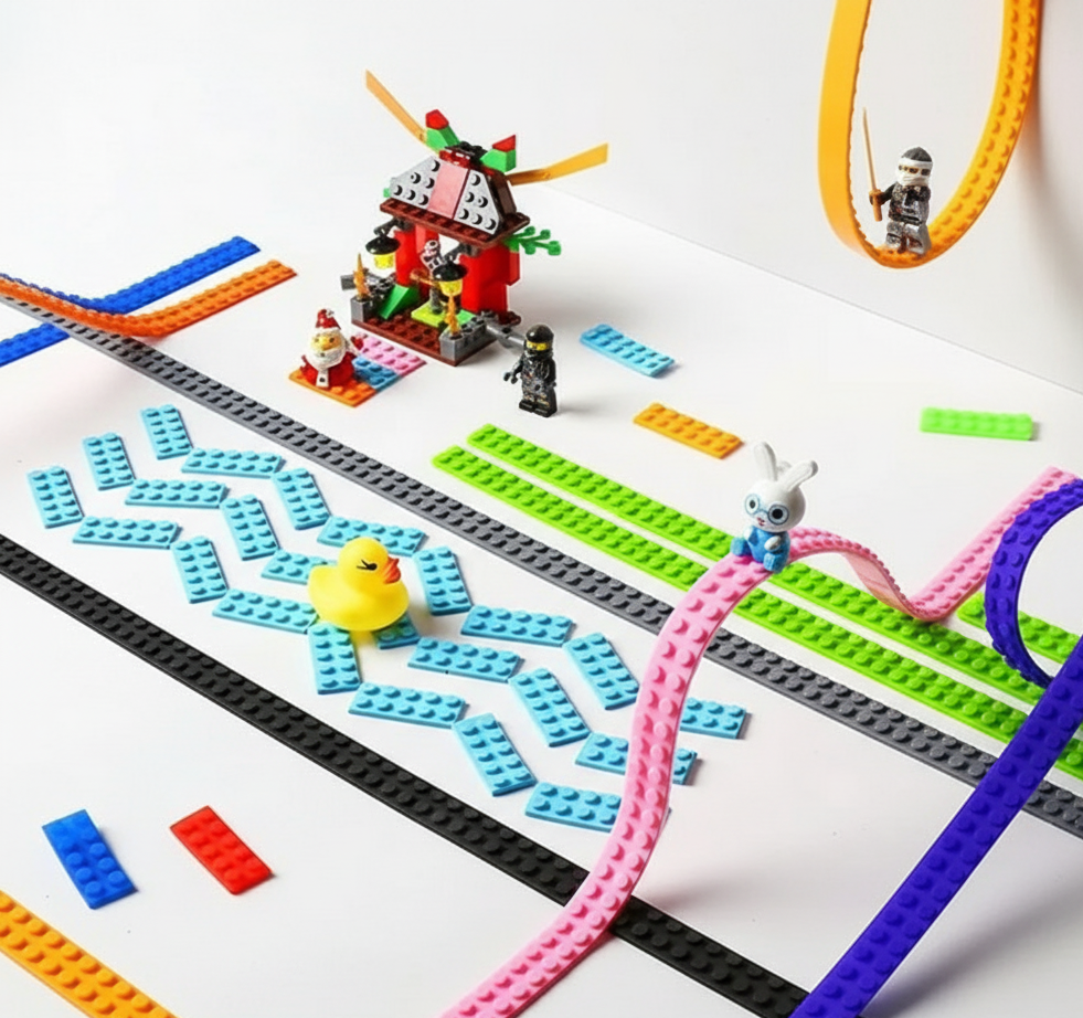 Jeu de construction baseplate adaptable | BuildFlex