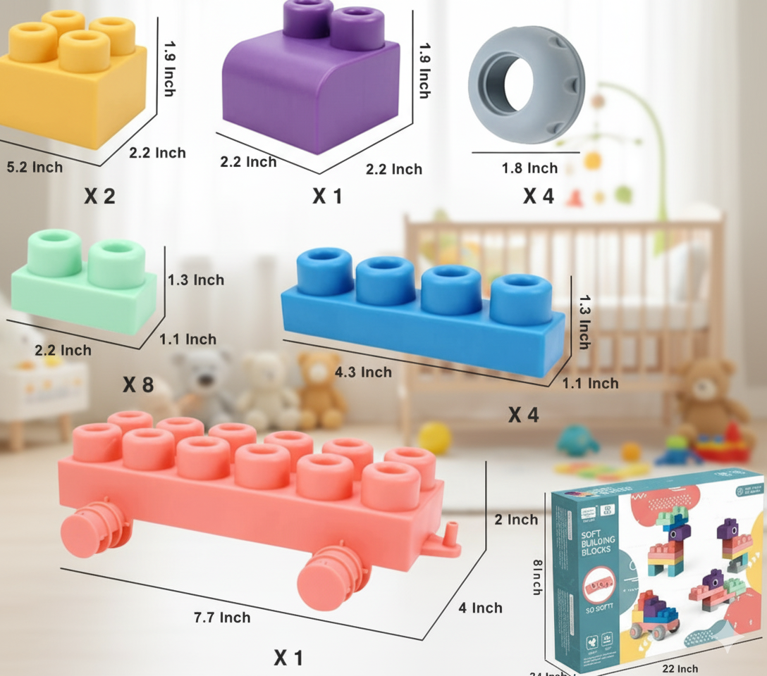 Jeu de construction bébé antichoc | BendyBrick