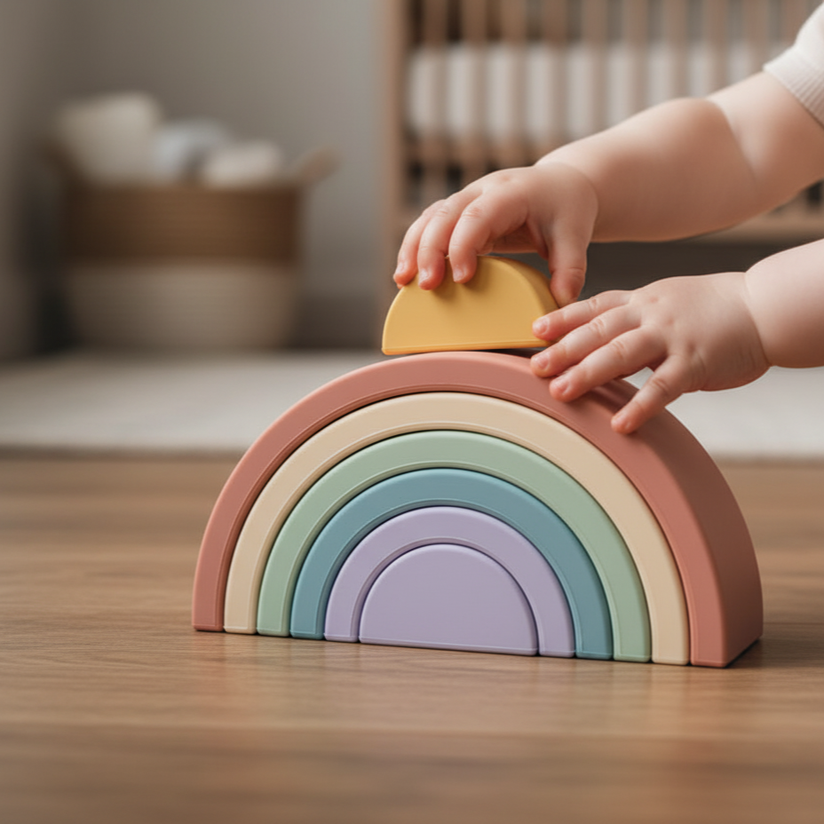 Jeu de construction demi cercle empilable | RainbowLoop