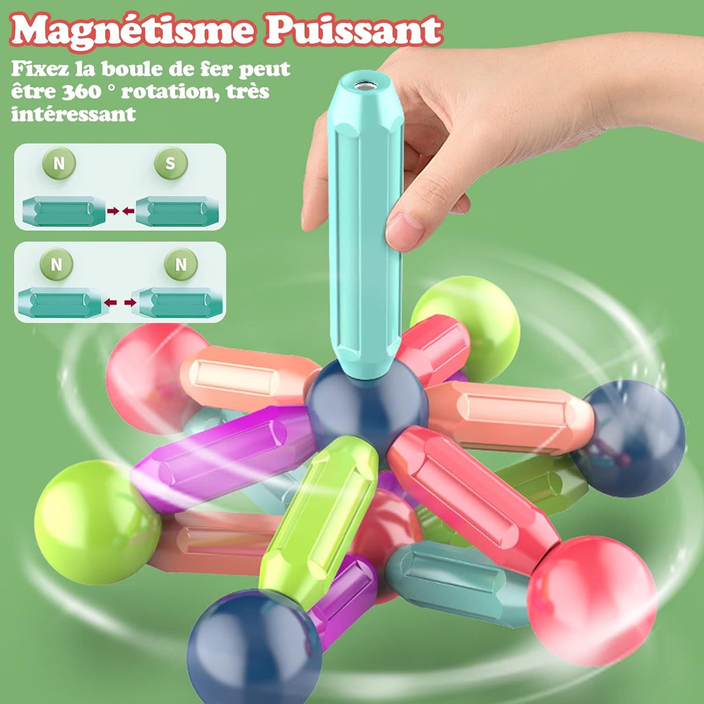 Jeu de construction magnétique | MagneticBuild