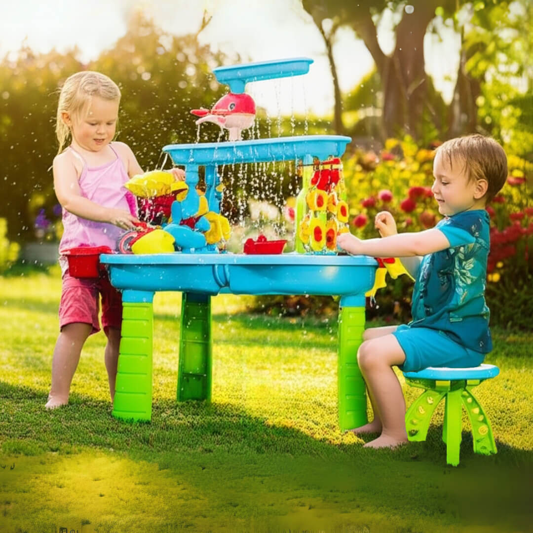 Jeux d'eau enfant multi-activités table d'eau jardin