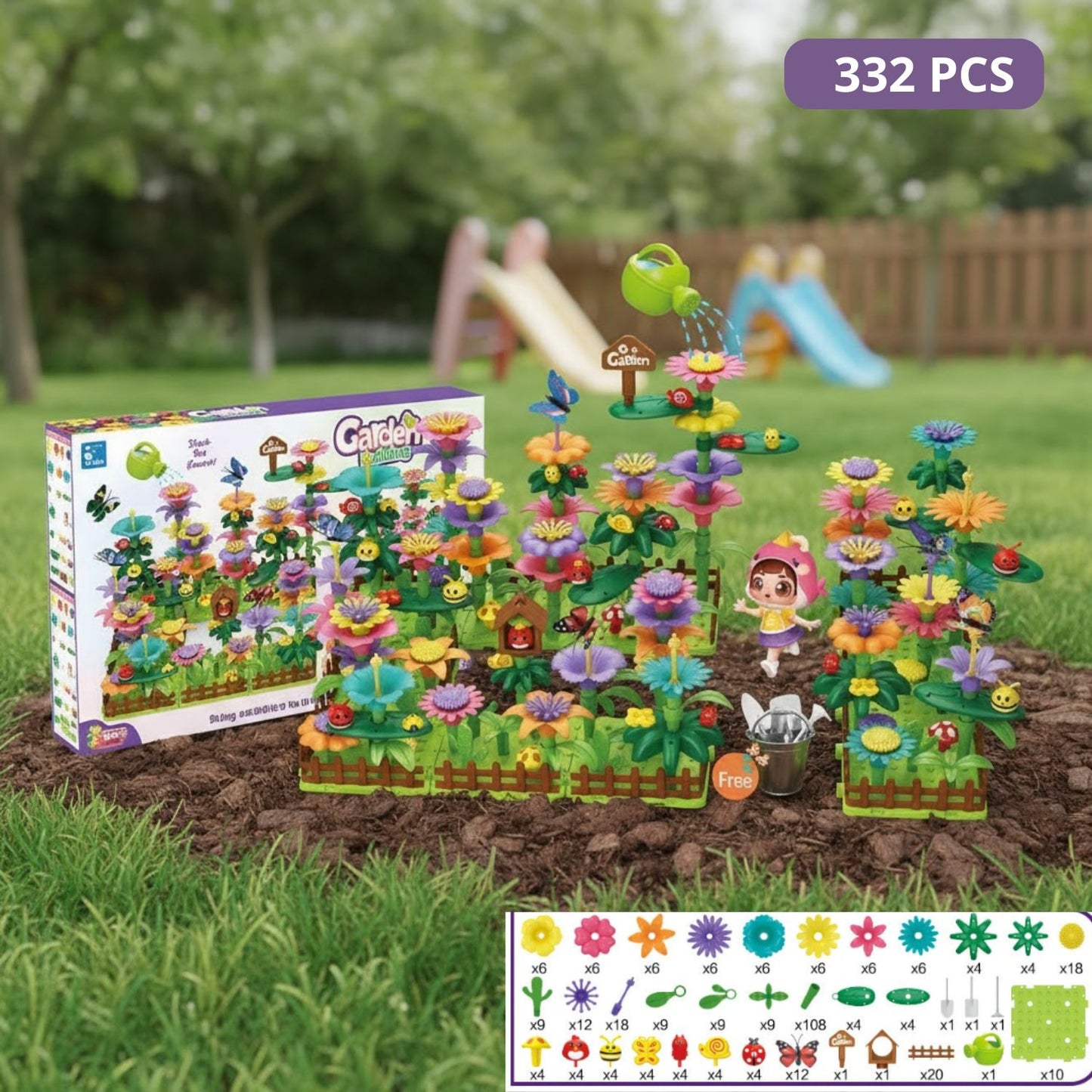 Jeux de construction de fleurs