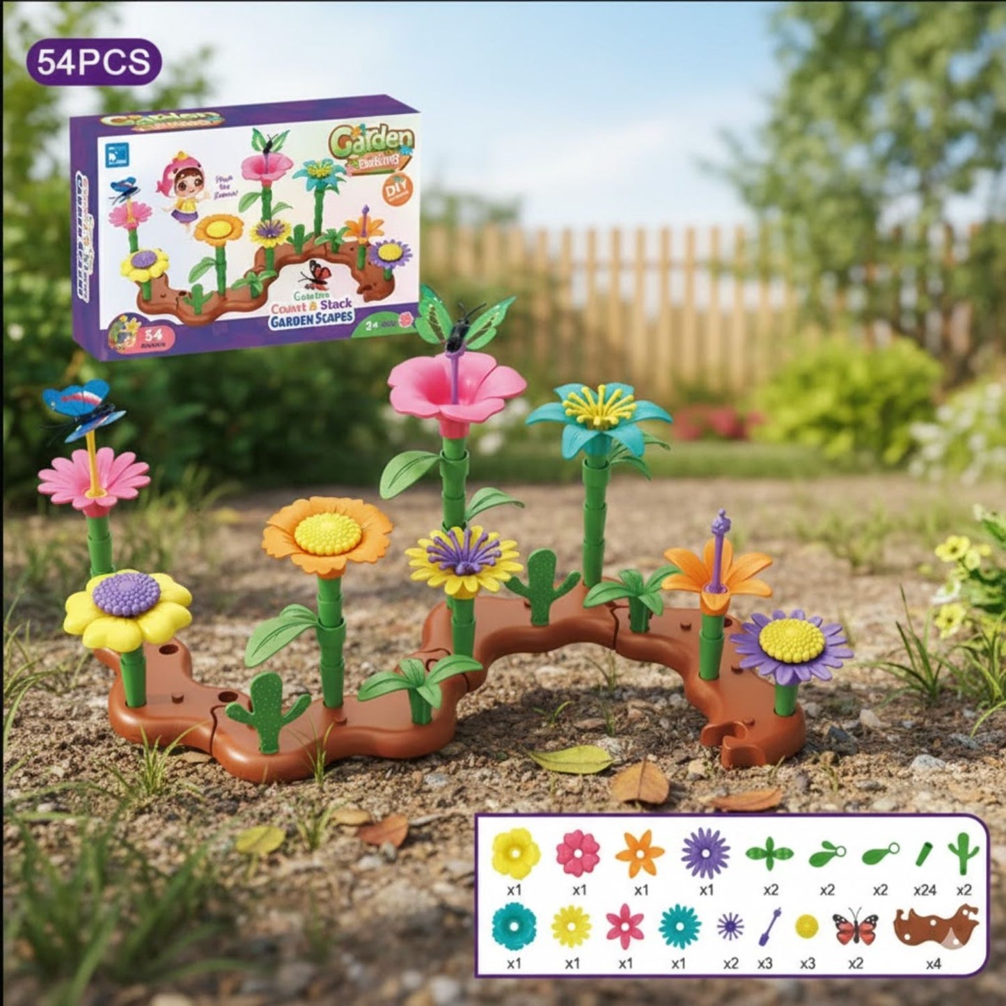 Jeux de construction de fleurs