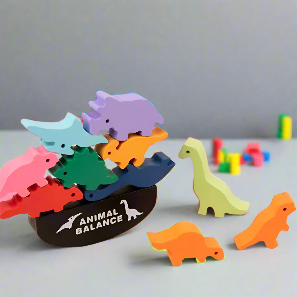 Jeux en bois de construction de blocs d'équilibre | BuildJoy