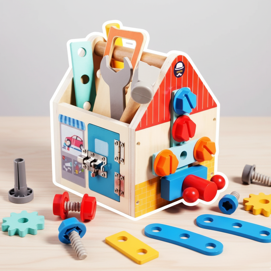 Jeux en bois de construction atelier créatif | MiniBrico