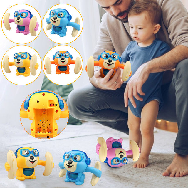 Jouet Musical de Singe Culbuteur pour Bébé - Mon Adorable Bébé