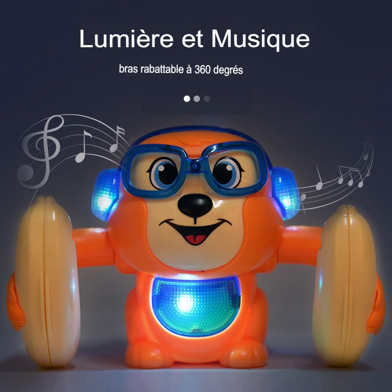 Jouet Musical de Singe Culbuteur pour Bébé - Mon Adorable Bébé