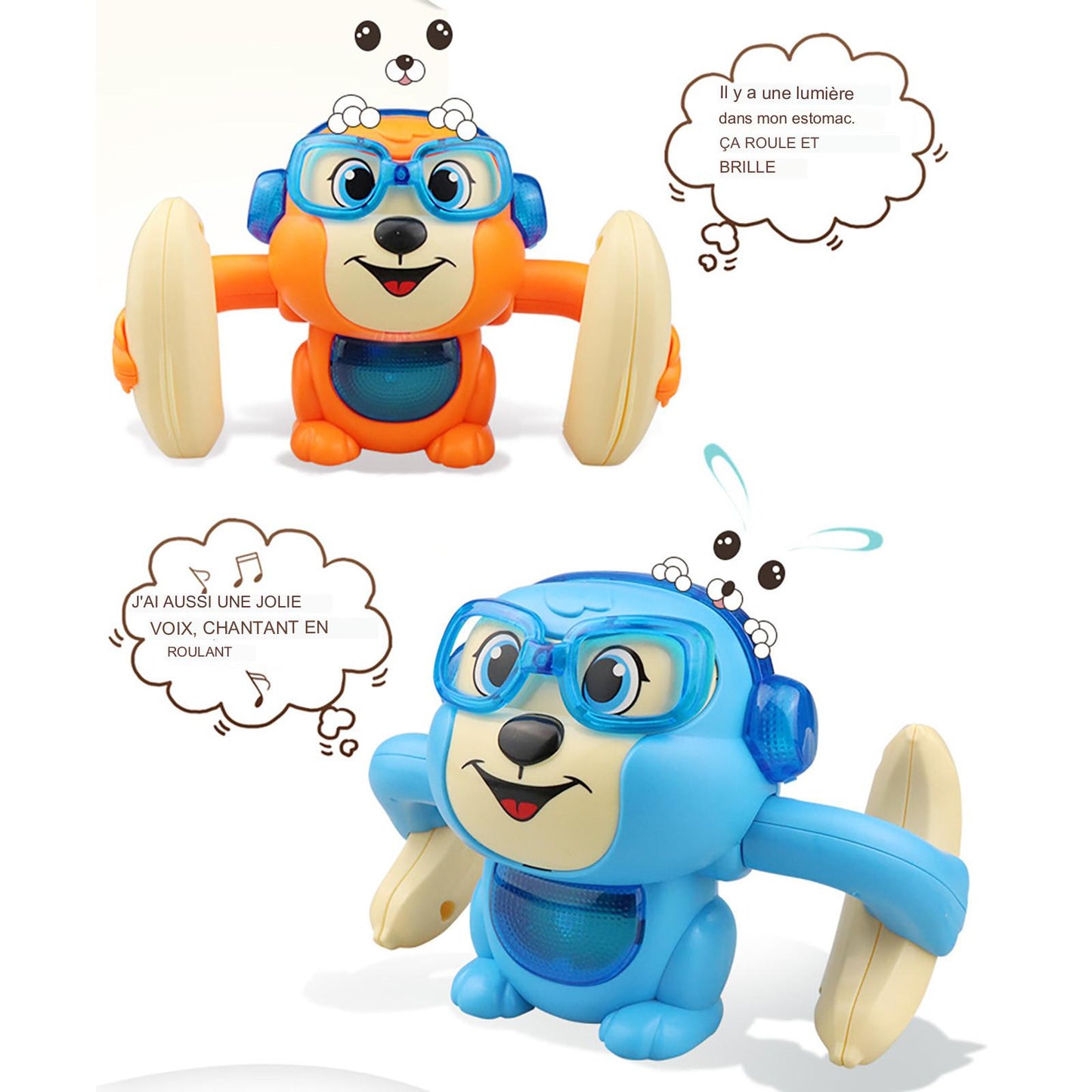 Jouet Musical de Singe Culbuteur pour Bébé - Mon Adorable Bébé