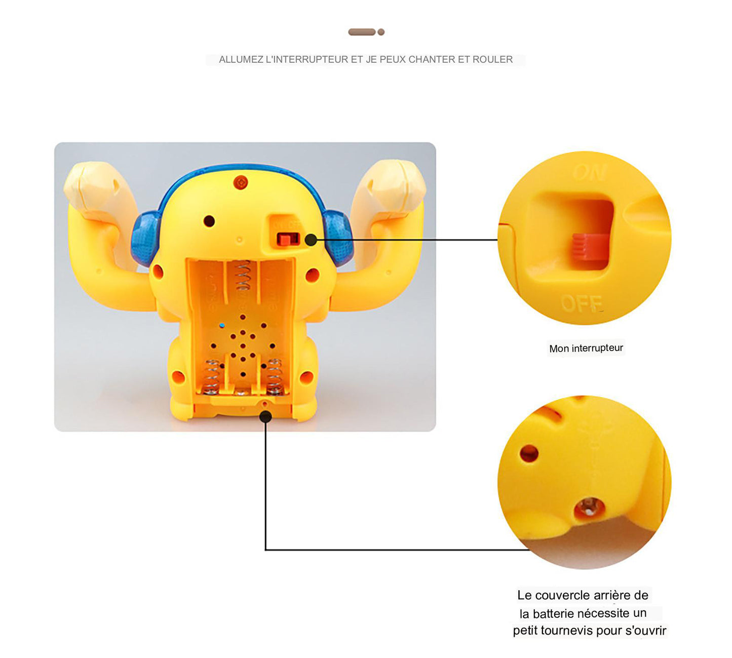 Jouet Musical de Singe Culbuteur pour Bébé - Mon Adorable Bébé