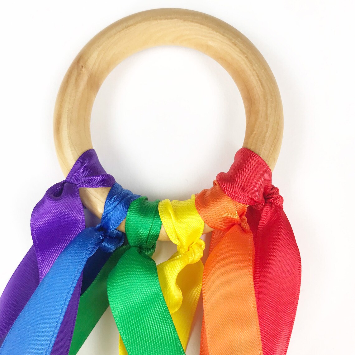 Jouet d'Anneau à Rubans Multicolore Montessori