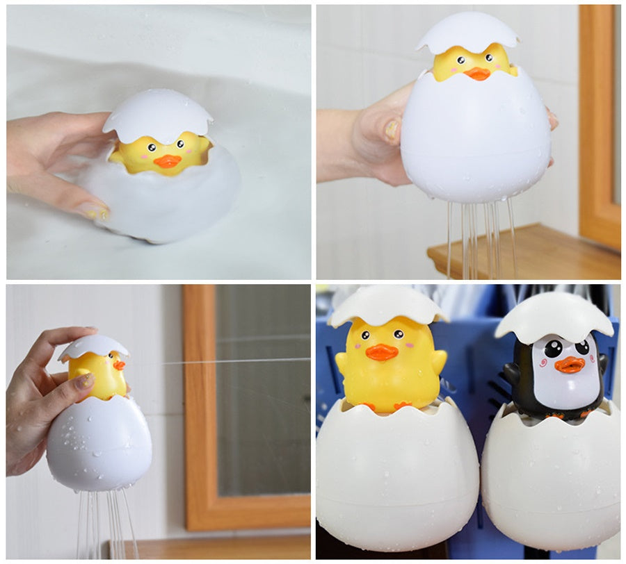 Jouet d'Œuf de Bain pour Bébé à Motifs Adorables - Mon Adorable Bébé