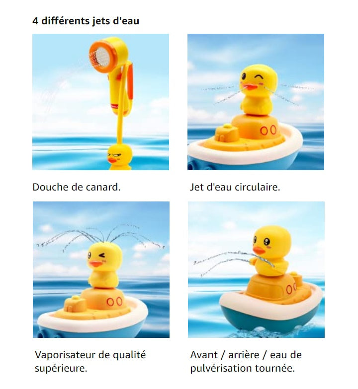 Jouet de Bain Canard Électrique pour Enfants - Mon Adorable Bébé
