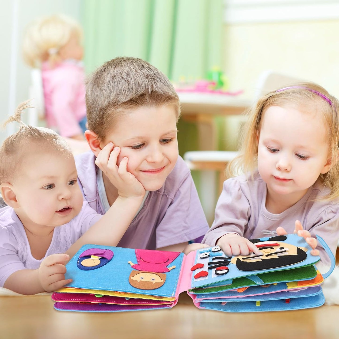 Livre en Tissu 3D Montessori