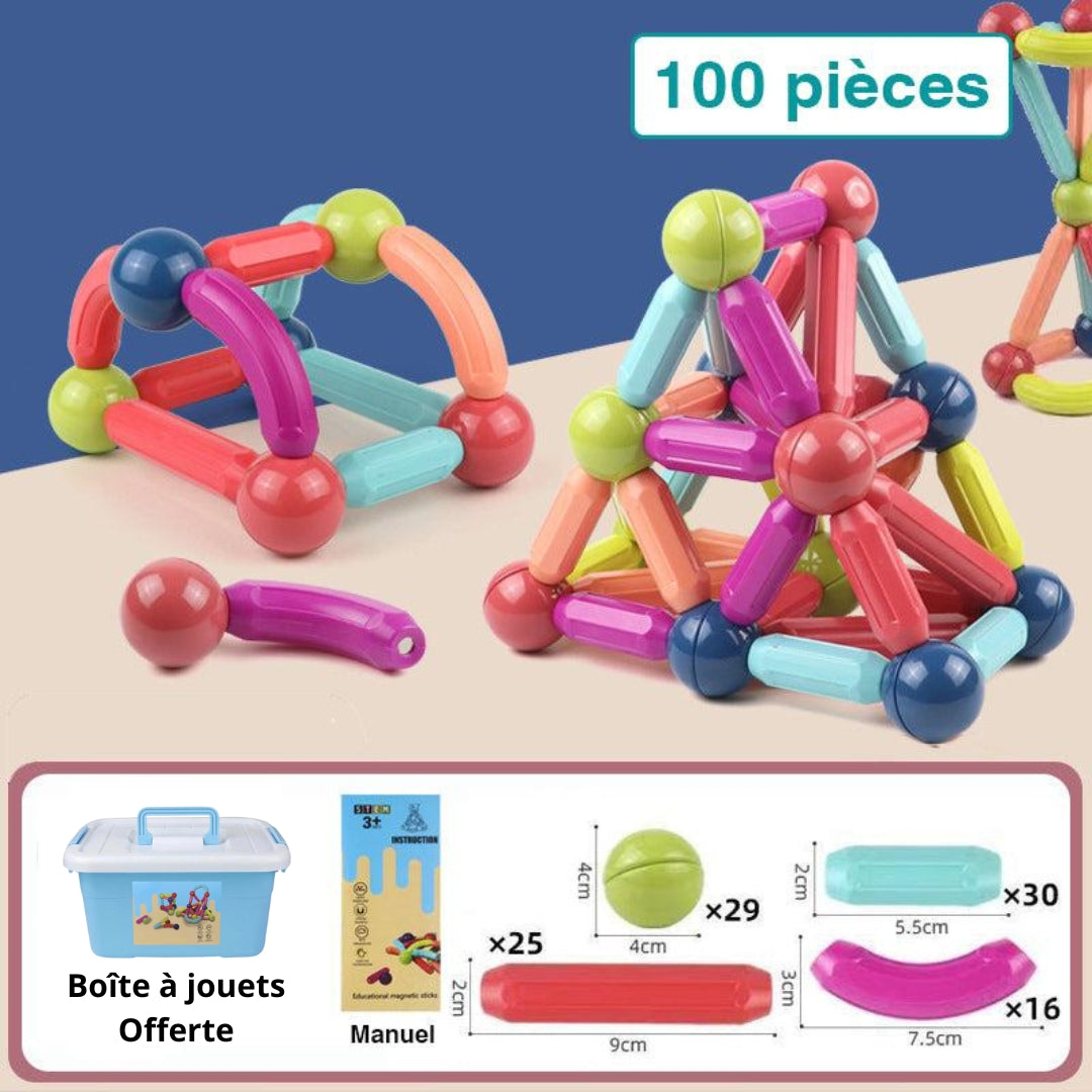 Jeu de construction magnétique | MagneticBuild