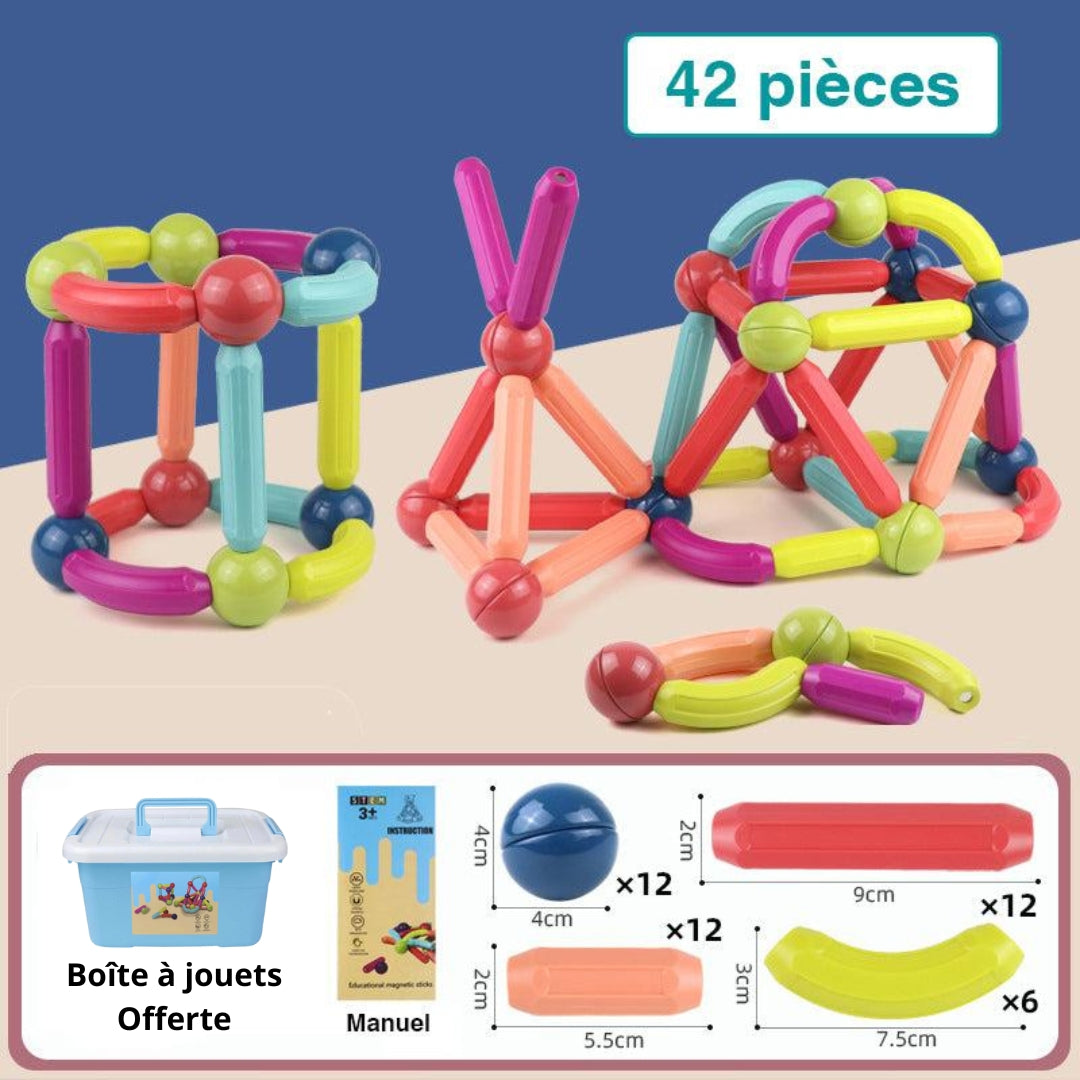 Jeu de construction magnétique | MagneticBuild