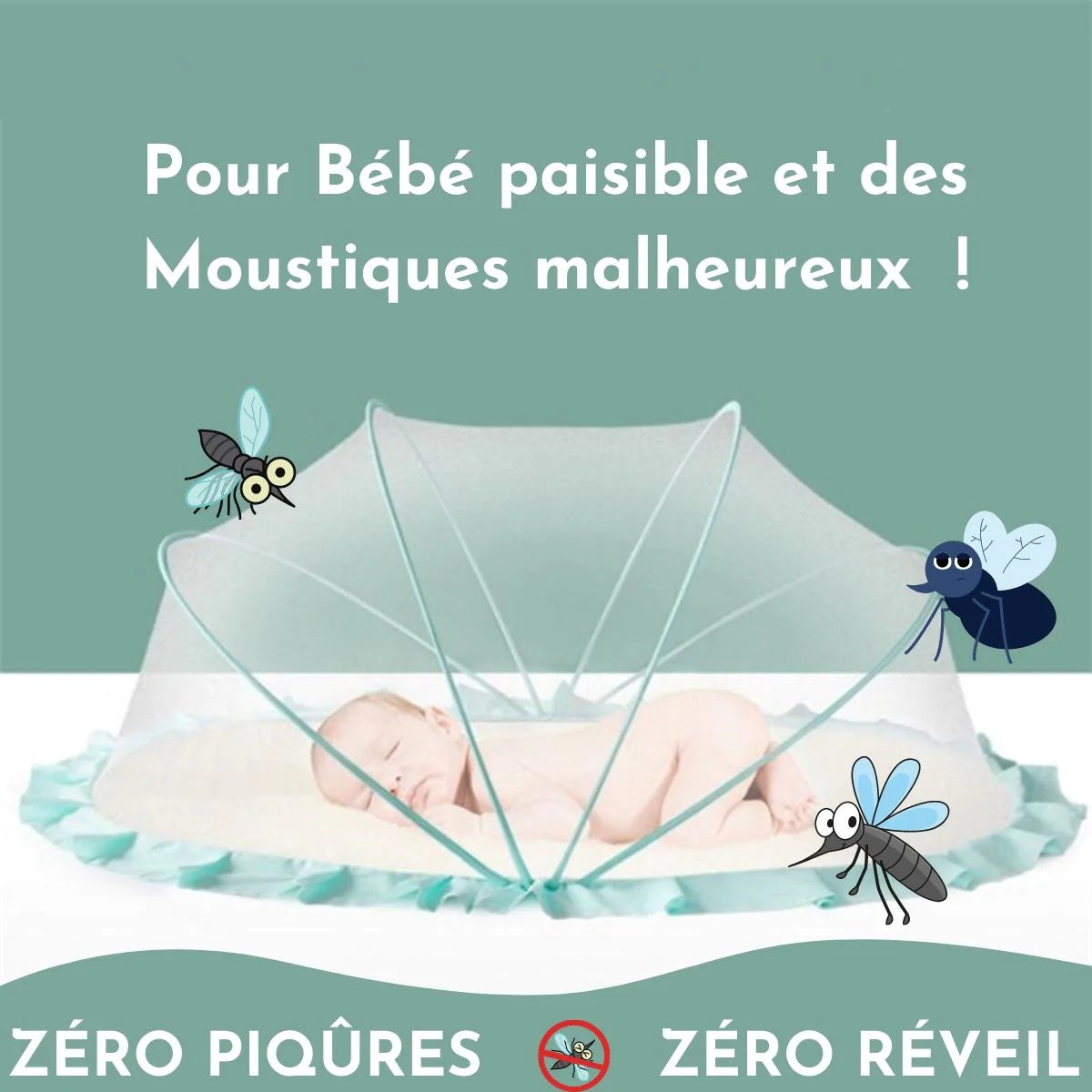 Moustiquaire Lit pour Bébé - Mon Adorable Bébé