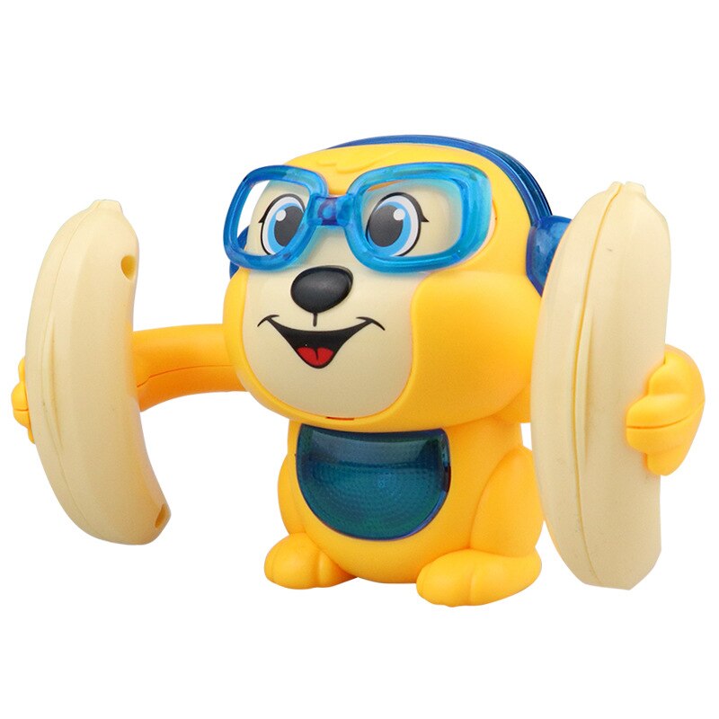 Jouet Musical de Singe Culbuteur pour Bébé Jaune - Mon Adorable Bébé