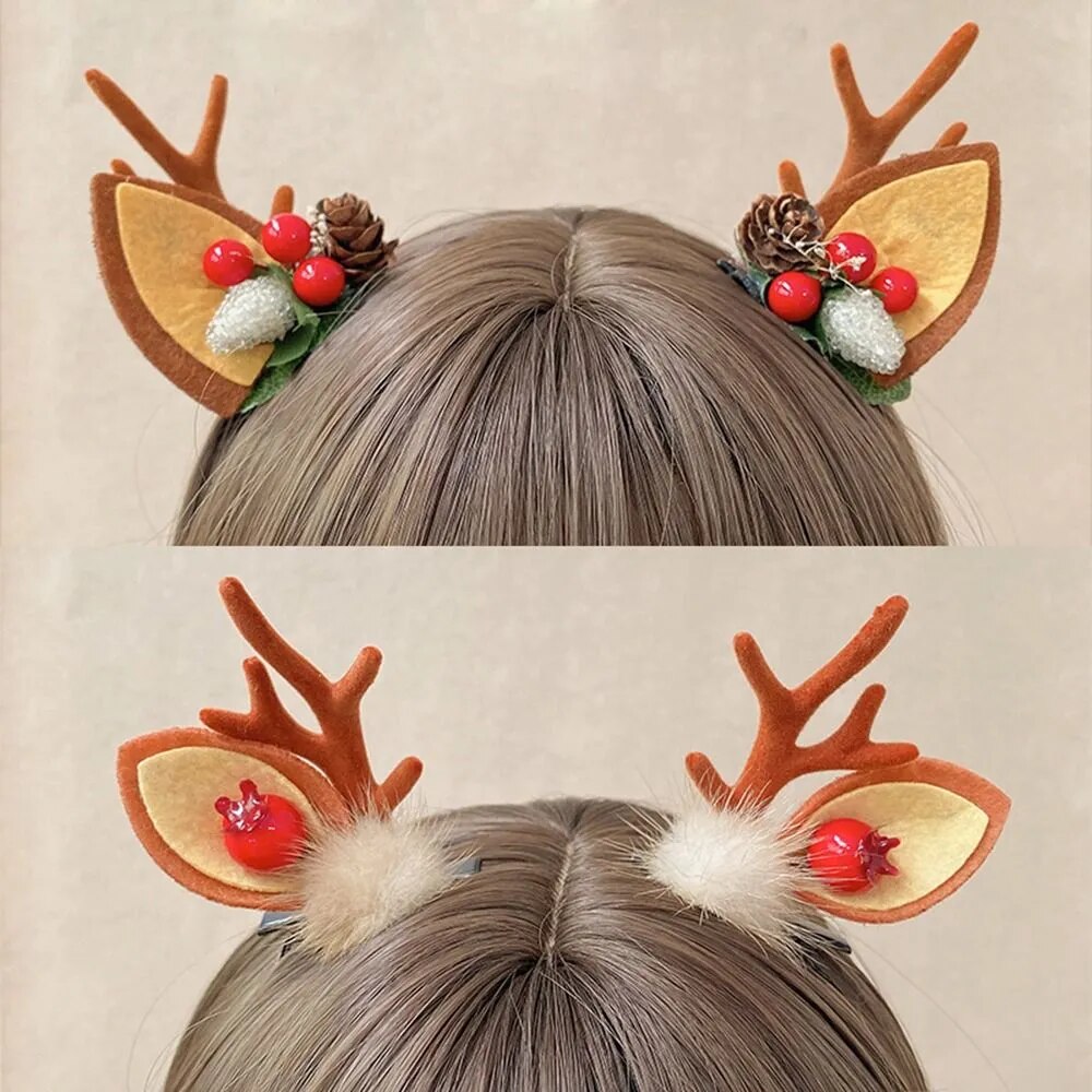 Pinces à cheveux de Noël pour Filles - Mon Adorable Bébé