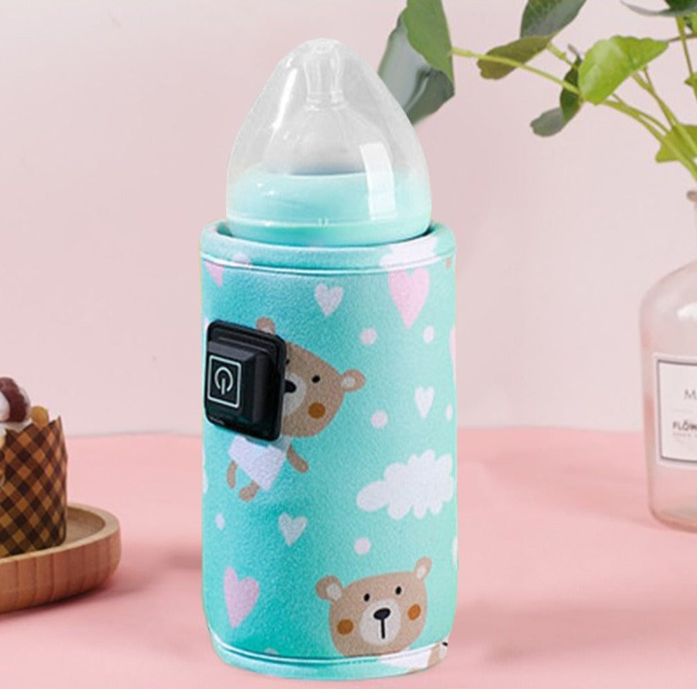 Chauffe Biberon Nomade Portable avec USB Bleu clair - Mon Adorable Bébé