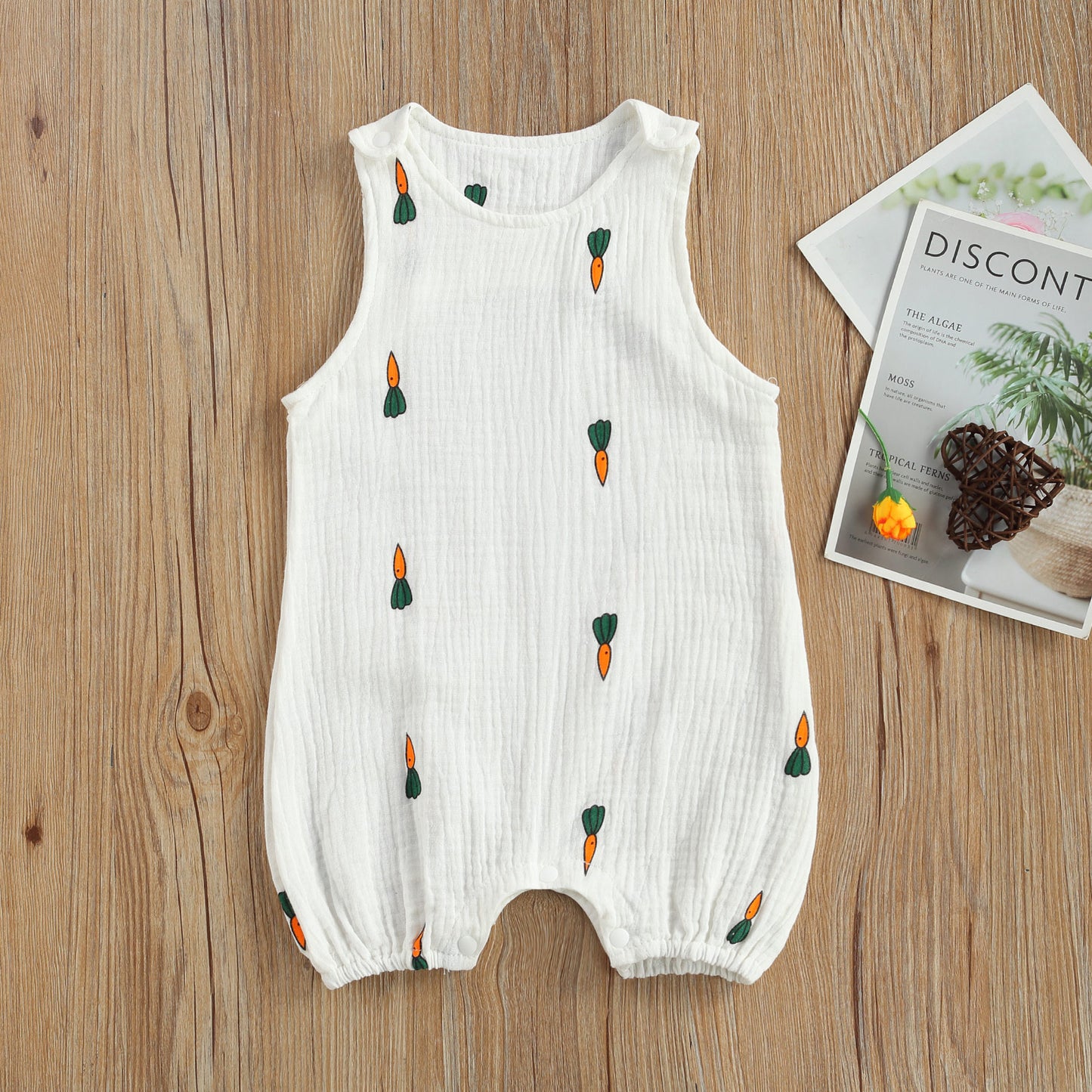 Barboteuse Bébé Sans Manches à Motifs Adorables - Mon Adorable Bébé