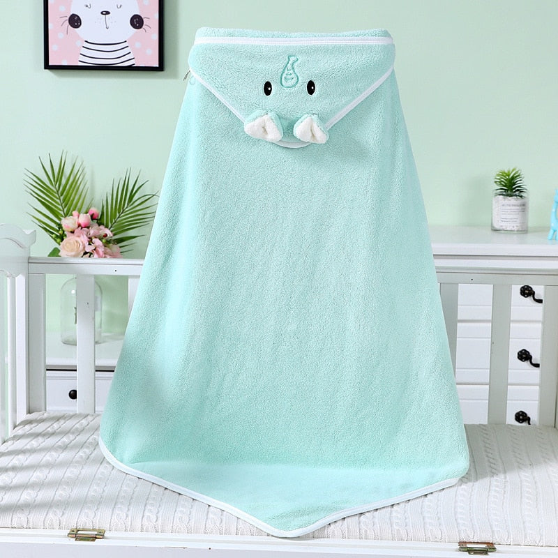 Cape de Bain Bébé à Motif d'animaux Éléphant- Mon Adorable Bébé