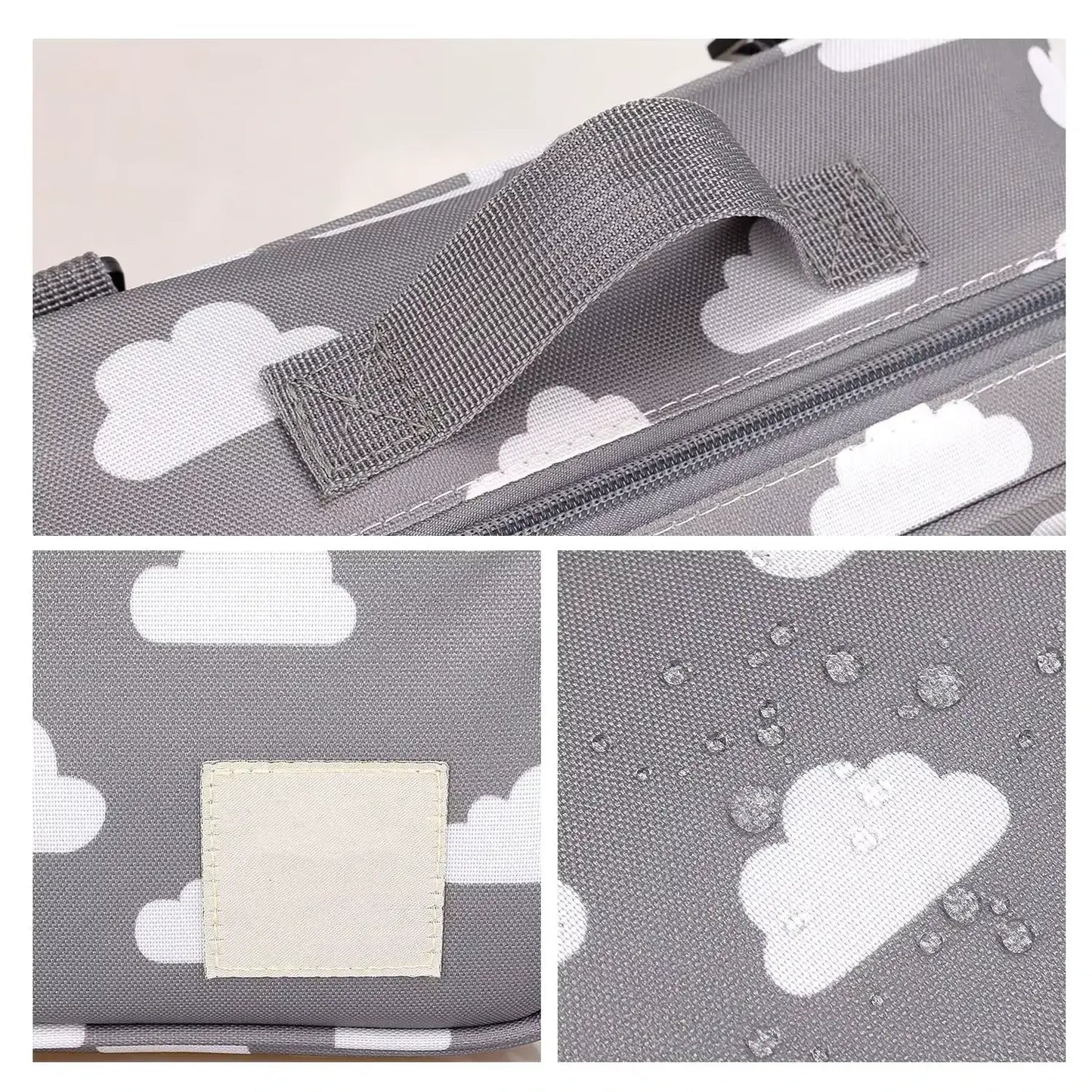 Sac a langer de Nomade nuages details