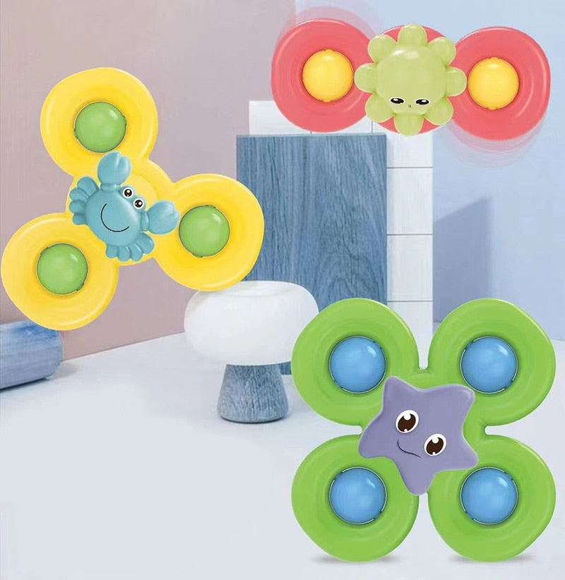 Ventouse Spinner pour Bébé | Pack de 3 Jouets - Mon Adorable Bébé